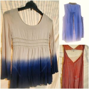 3 casual daily. The ombre is a small. 2 MED.